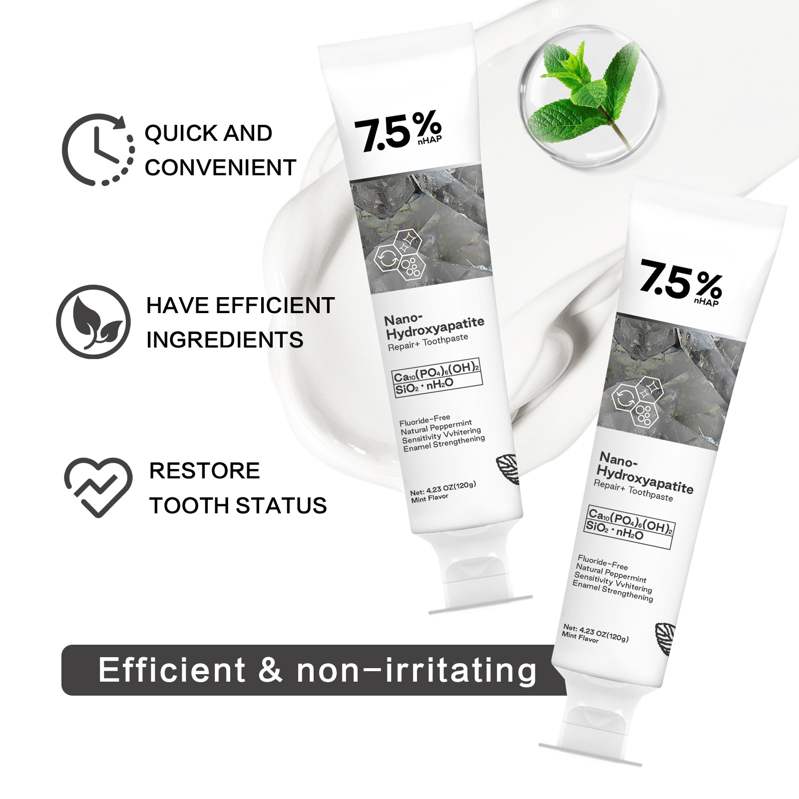 Nano Hydroxyapatite Toothpaste - огляд і ціна Teeth Whitening With Hydrogen Peroxide