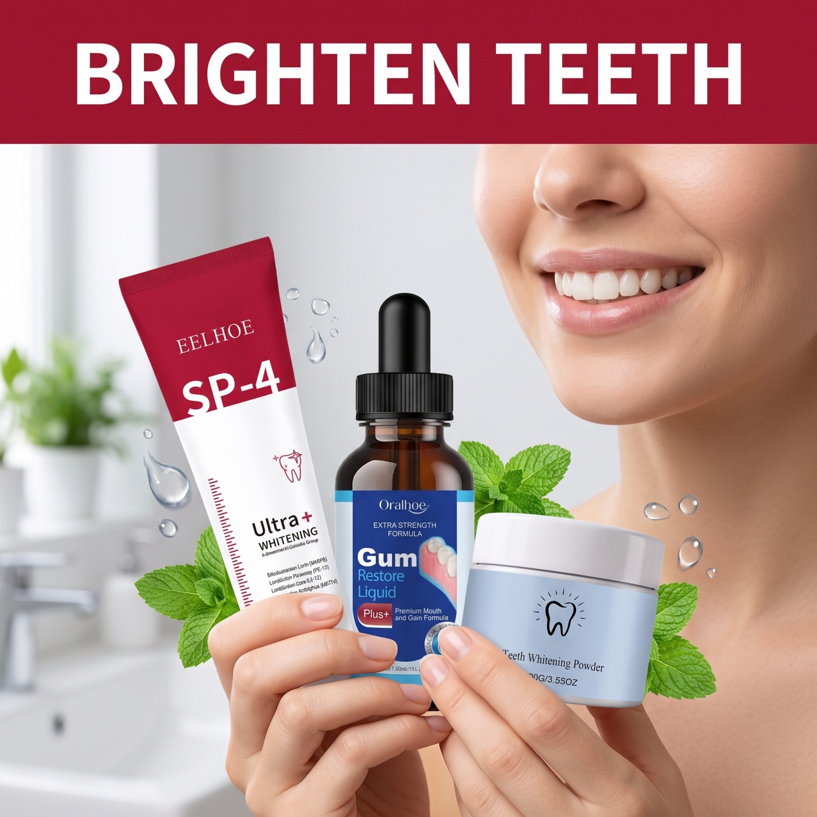 Oral Care Combo Set Whitening  - огляд і ціна Teeth Whitening With Hydrogen Peroxide
