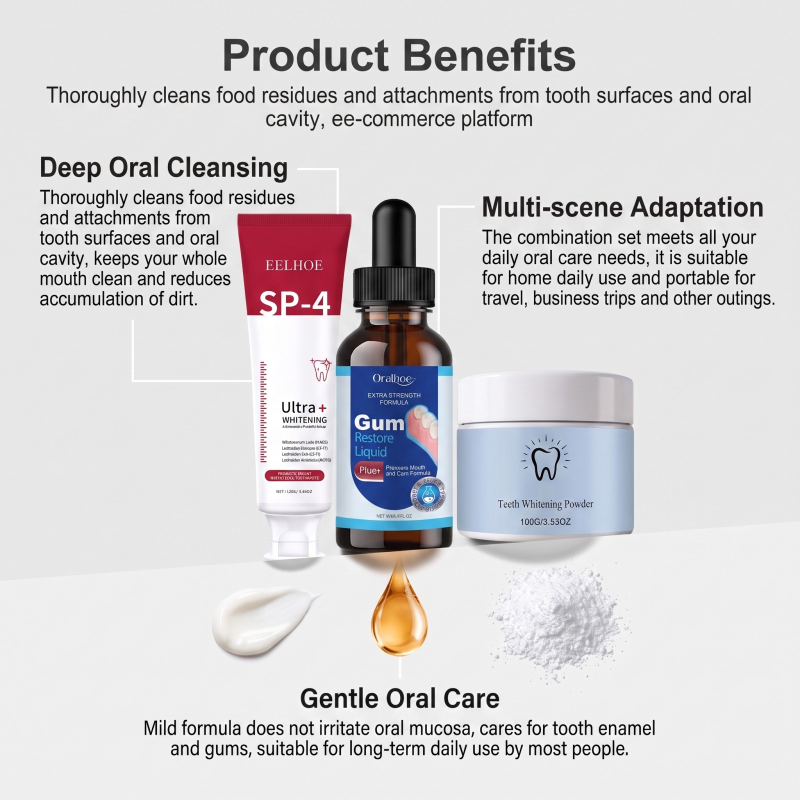 Oral Care Combo Set Whitening  - огляд і ціна Teeth Whitening With Hydrogen Peroxide