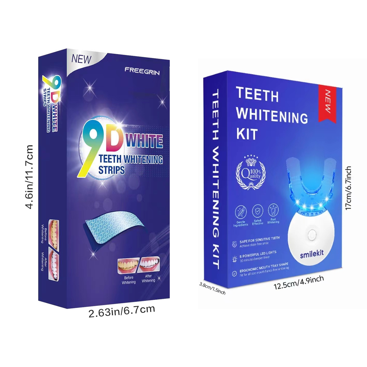 Teeth Whitening Kit - 5X LED L - огляд і ціна Teeth Whitening Strips