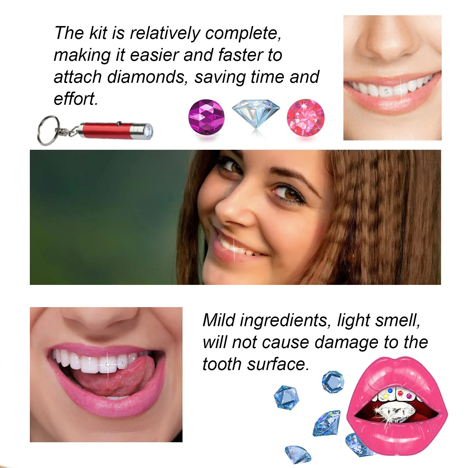 Tooth Jewelry Kit DIY Clear Pr - огляд і ціна Teeth Whitening Free