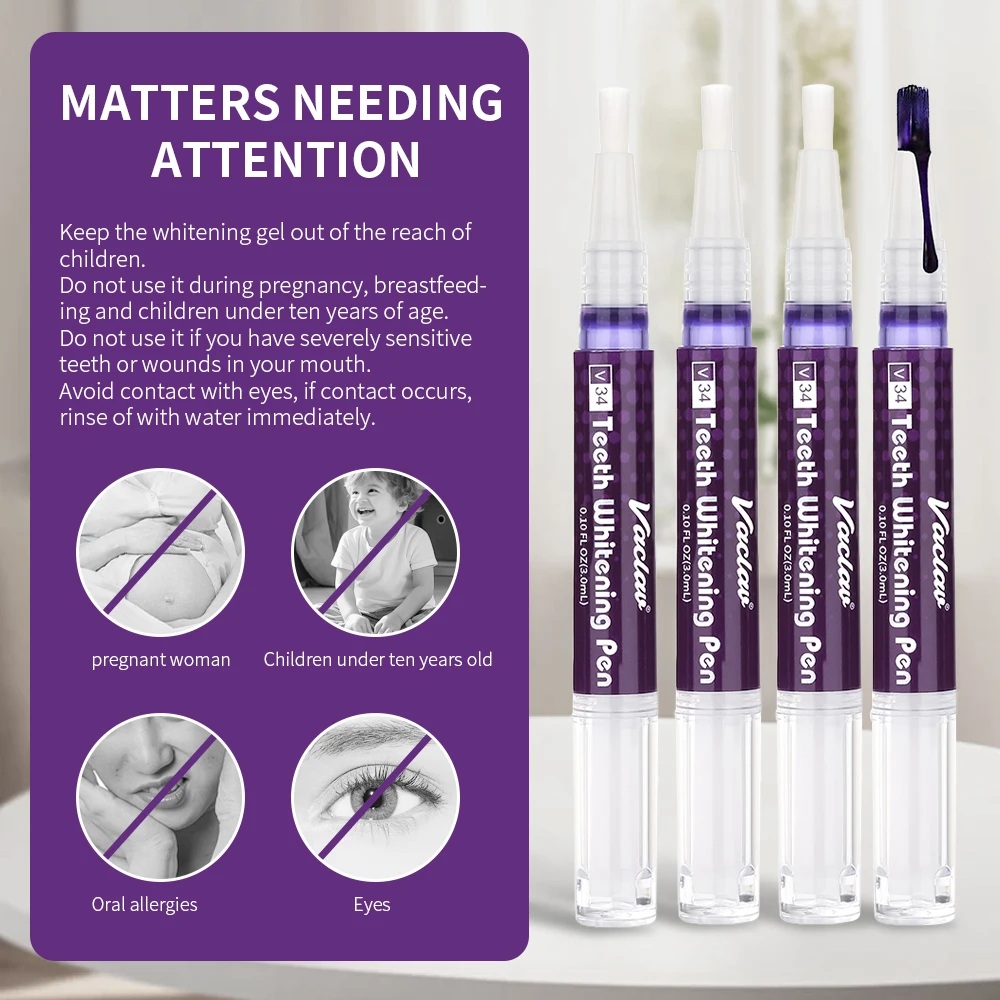 Vaclav V34 Purple teeth whiten - огляд і ціна Teeth Whitening With Hydrogen Peroxide