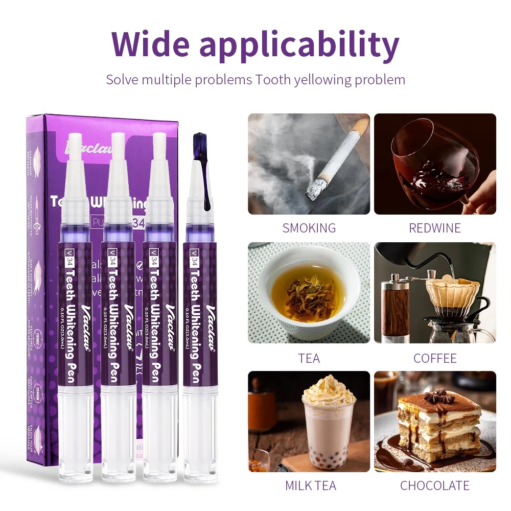 Vaclav V34 Purple teeth whiten - огляд і ціна Teeth Whitening With Hydrogen Peroxide